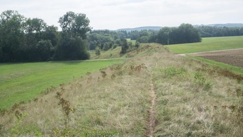 Damm der Keltenbefestigung, Foto: Erich Haas
